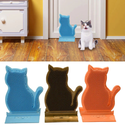 Cat Self Groomer Door Mounted Cat Face Scratcher Massager